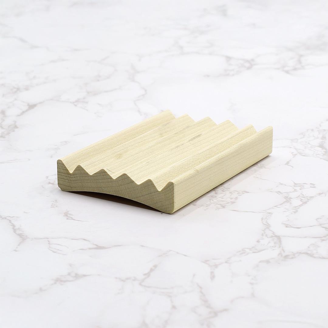 Wood Soap Dish - Poplar Elevation