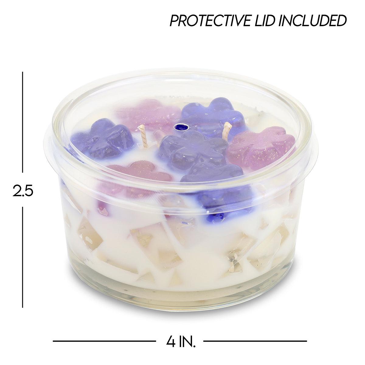 2-Wick Color Bowl Candle - LILAC