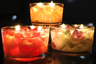 Primal Elements 2 Wick Color Bowl Candle