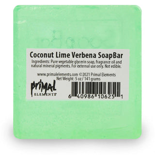 COCONUT LIME VERBENA Handmade Glycerin SoapBar - Primal Elements