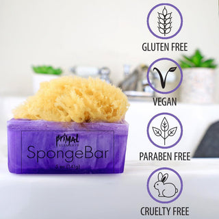 LAVENDER BLUEBERRY SpongeBar Glycerin Bar Soap - Primal Elements
