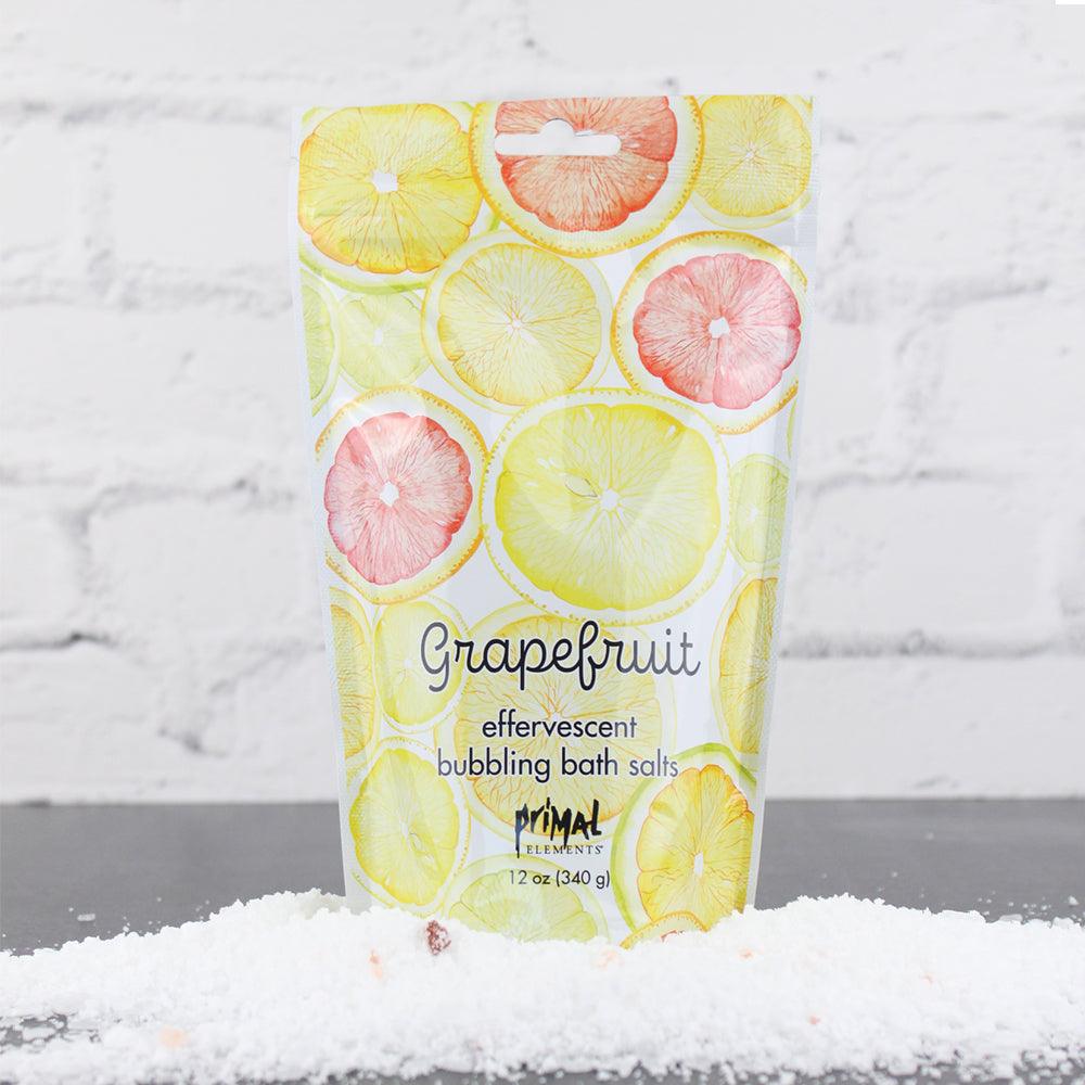 Bubbling Bath Salt - GRAPEFRUIT - Primal Elements