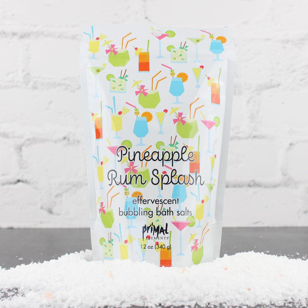 Bubbling Bath Salt - PINEAPPLE RUM SPLASH - Primal Elements