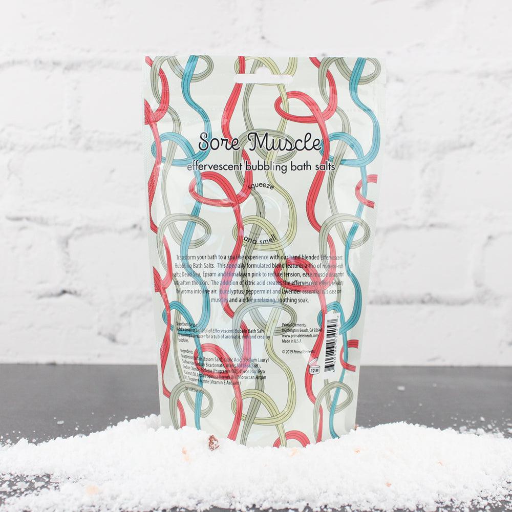 Bubbling Bath Salt - SORE MUSCLE - Primal Elements