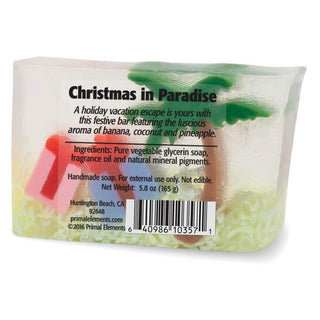 CHRISTMAS IN PARADISE Vegetable Glycerin Bar Soap - Primal Elements