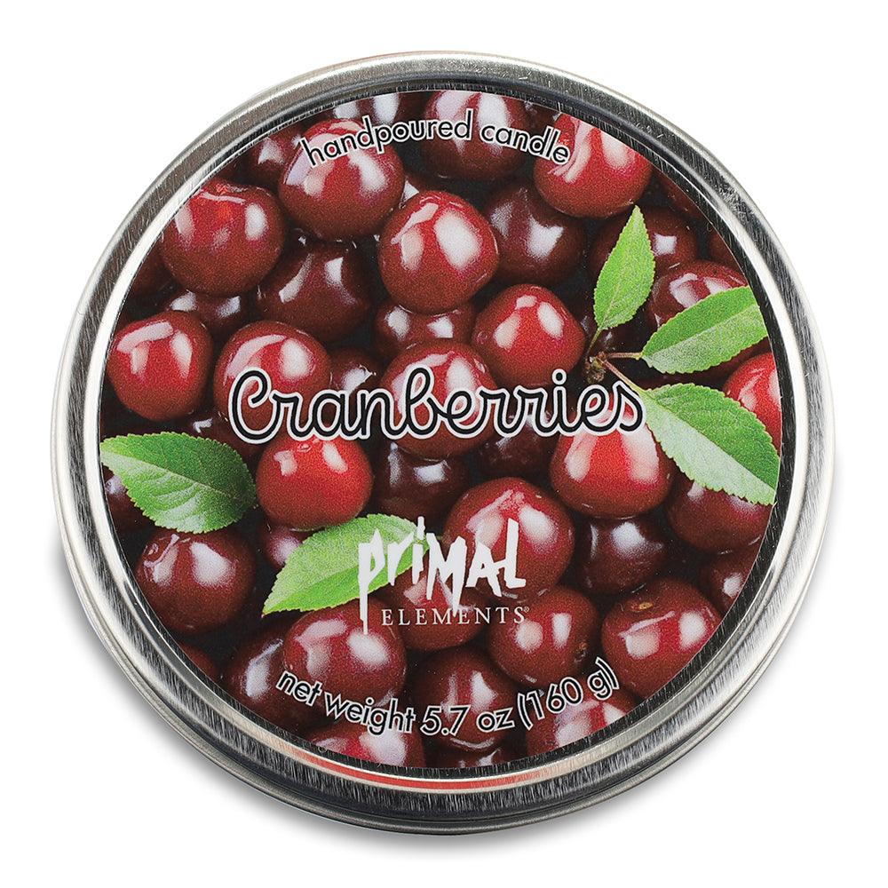 CRANBERRRIES Travel Tin Candle - Primal Elements