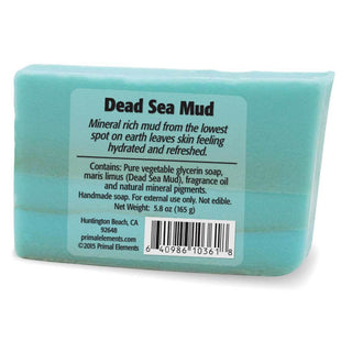 DEAD SEA MUD Vegetable Glycerin Bar Soap - Primal Elements