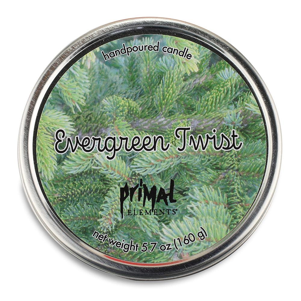 EVERGREEN TWIST Travel Tin Candle - Primal Elements