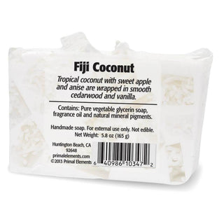 FIJI COCONUT Vegetable Glycerin Bar Soap - Primal Elements