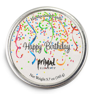 HAPPY BIRTHDAY Travel Tin Candle - Primal Elements