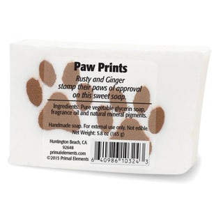 PAW PRINTS Vegetable Glycerin Bar Soap - Primal Elements