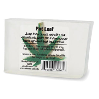 POT LEAF Vegetable Glycerin Bar Soap - Primal Elements