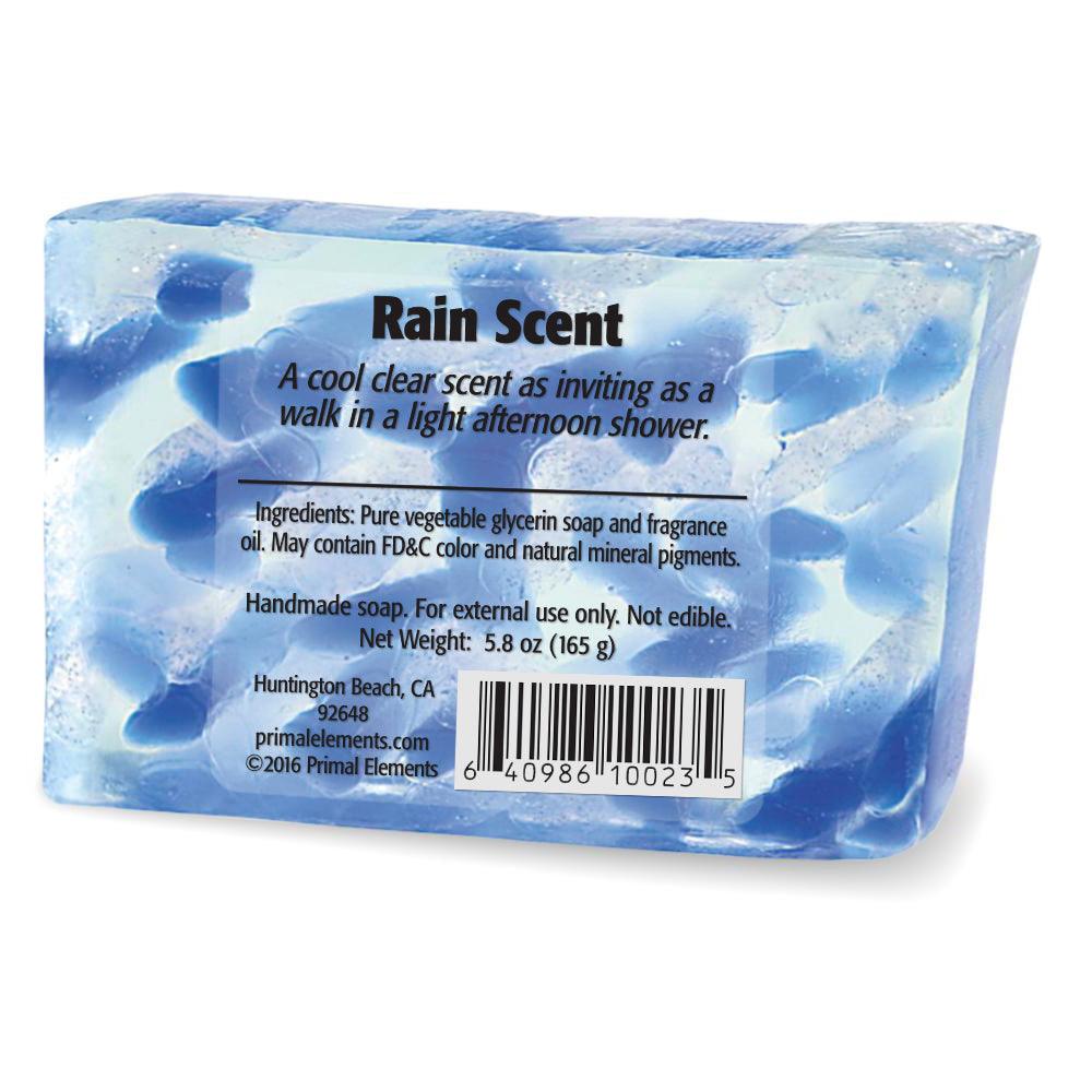 RAIN SCENT Vegetable Glycerin Bar Soap - Primal Elements