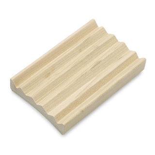 Wood Soap Dish - Poplar Elevation