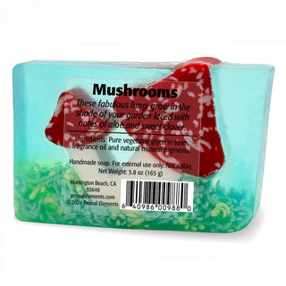 MUSHROOMS Vegetable Glycerin Bar Soap