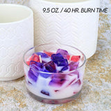 2-Wick Color Bowl Candle - LAVENDER BLUEBERRY