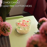 2-Wick Color Bowl Candle - SANTA'S COOKIES
