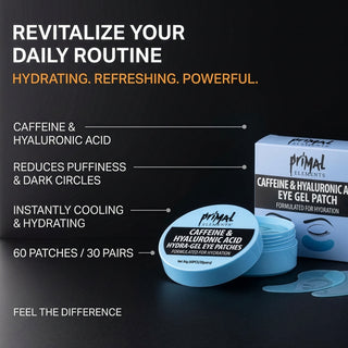 HYDRA-GEL UNDER EYE PATCHES - CAFFEINE & HYALURONIC ACID