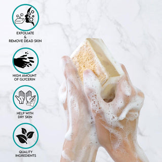 APRICOT ISLAND Handmade Glycerin LoofahBar Soap - Primal Elements