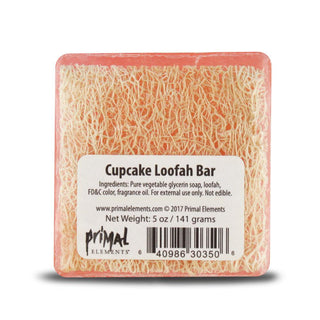 CUPCAKE Handmade Glycerin LoofahBar Soap - Primal Elements