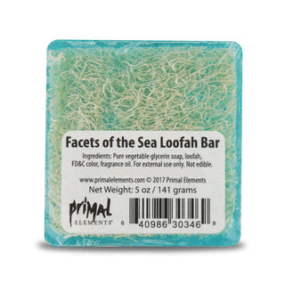 FACETS OF THE SEA Handmade Glycerin LoofahBar Soap - Primal Elements