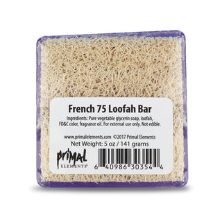 FRENCH 75 Handmade Glycerin LoofahBar Soap - Primal Elements