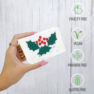 HOLLY BERRY Vegetable Glycerin Bar Soap - Primal Elements