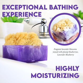 LAVENDER BLUEBERRY SpongeBar Glycerin Bar Soap - Primal Elements