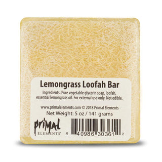 LEMONGRASS Handmade Glycerin LoofahBar Soap - Primal Elements