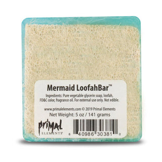 MERMAID Handmade Glycerin LoofahBar Soap - Primal Elements