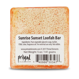 SUNRISE SUNSET Handmade Glycerin LoofahBar Soap - Primal Elements