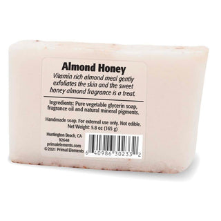ALMOND HONEY Vegetable Glycerin Bar Soap - Primal Elements