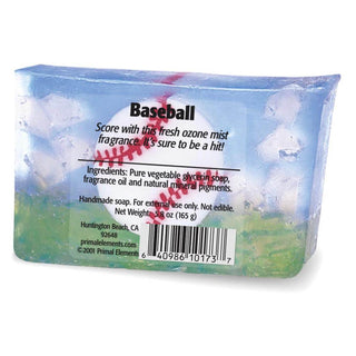 BASEBALL Vegetable Glycerin Bar Soap - Primal Elements