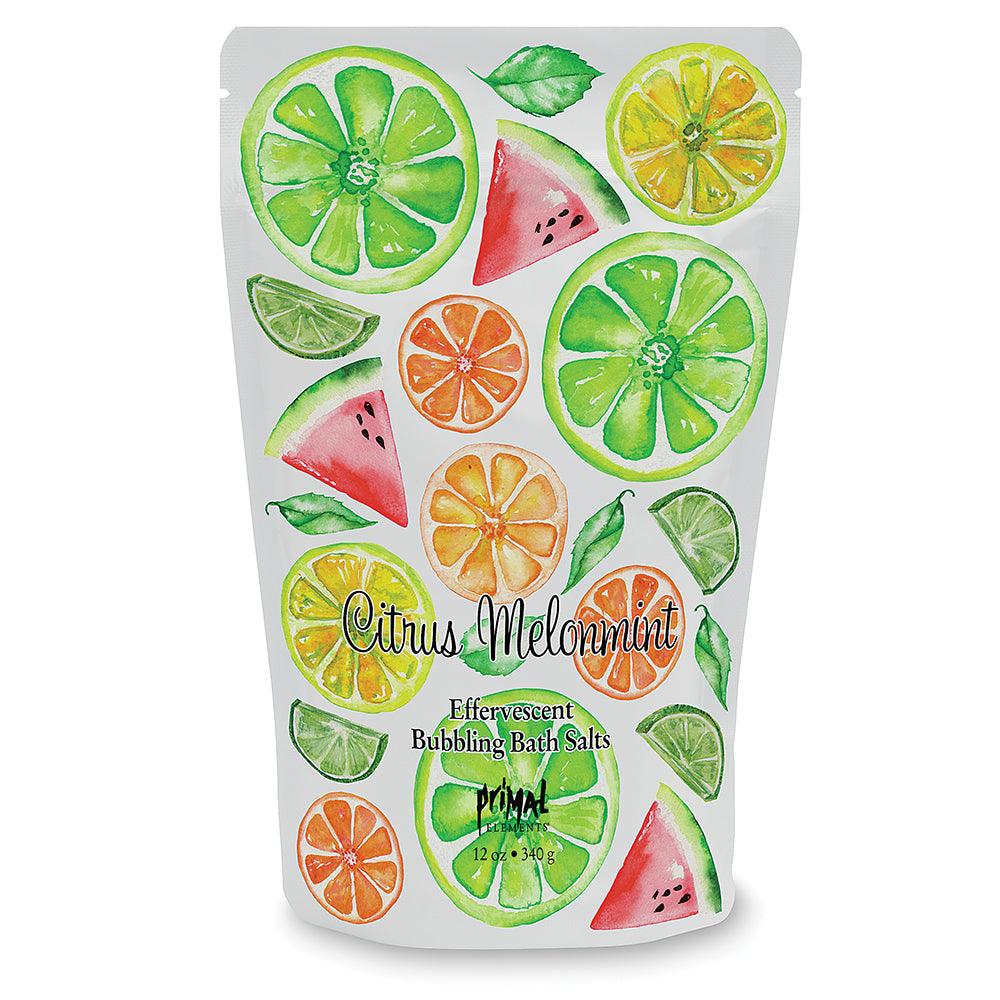 Bubbling Bath Salt - CITRUS MELONMINT - Primal Elements