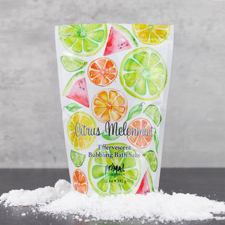 Bubbling Bath Salt - CITRUS MELONMINT - Primal Elements