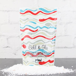 Bubbling Bath Salt - COLD & FLU - Primal Elements