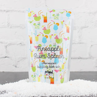 Bubbling Bath Salt - PINEAPPLE RUM SPLASH - Primal Elements