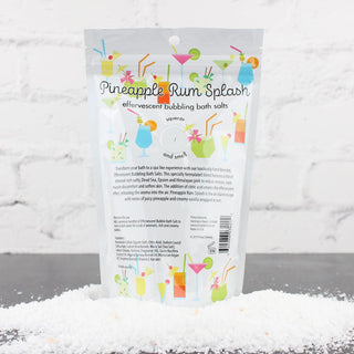 Bubbling Bath Salt - PINEAPPLE RUM SPLASH - Primal Elements