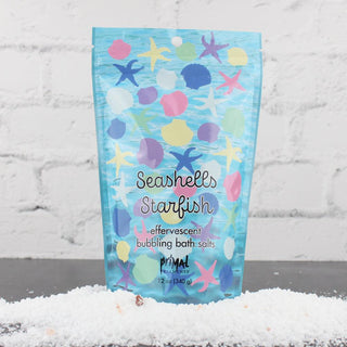 Bubbling Bath Salt - SEASHELLS & STARFISH - Primal Elements