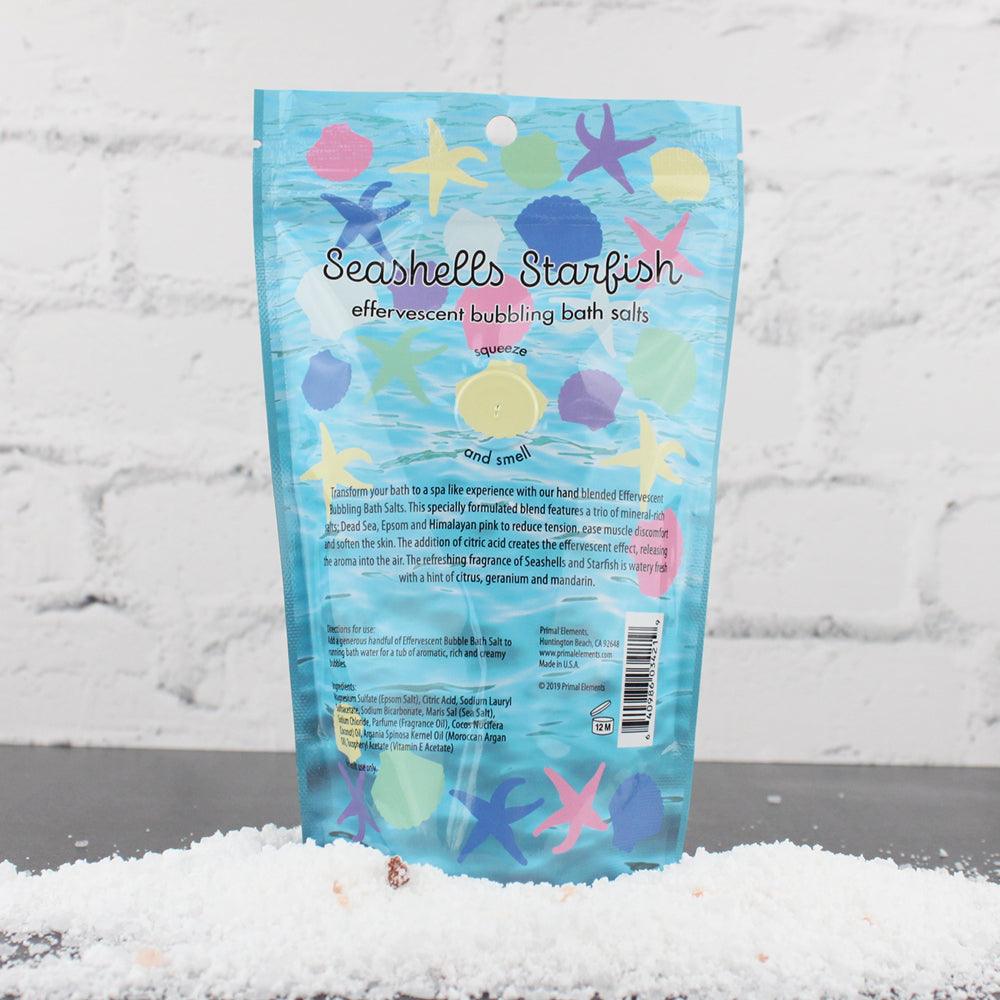 Bubbling Bath Salt - SEASHELLS & STARFISH - Primal Elements