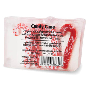 CANDY CANE Vegetable Glycerin Bar Soap - Primal Elements
