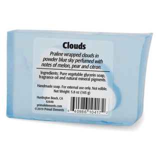 CLOUDS Vegetable Glycerin Bar Soap - Primal Elements