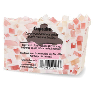 CUPCAKE Vegetable Glycerin Bar Soap - Primal Elements