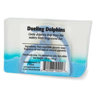 DUELING DOLPHINS Vegetable Glycerin Bar Soap - Primal Elements