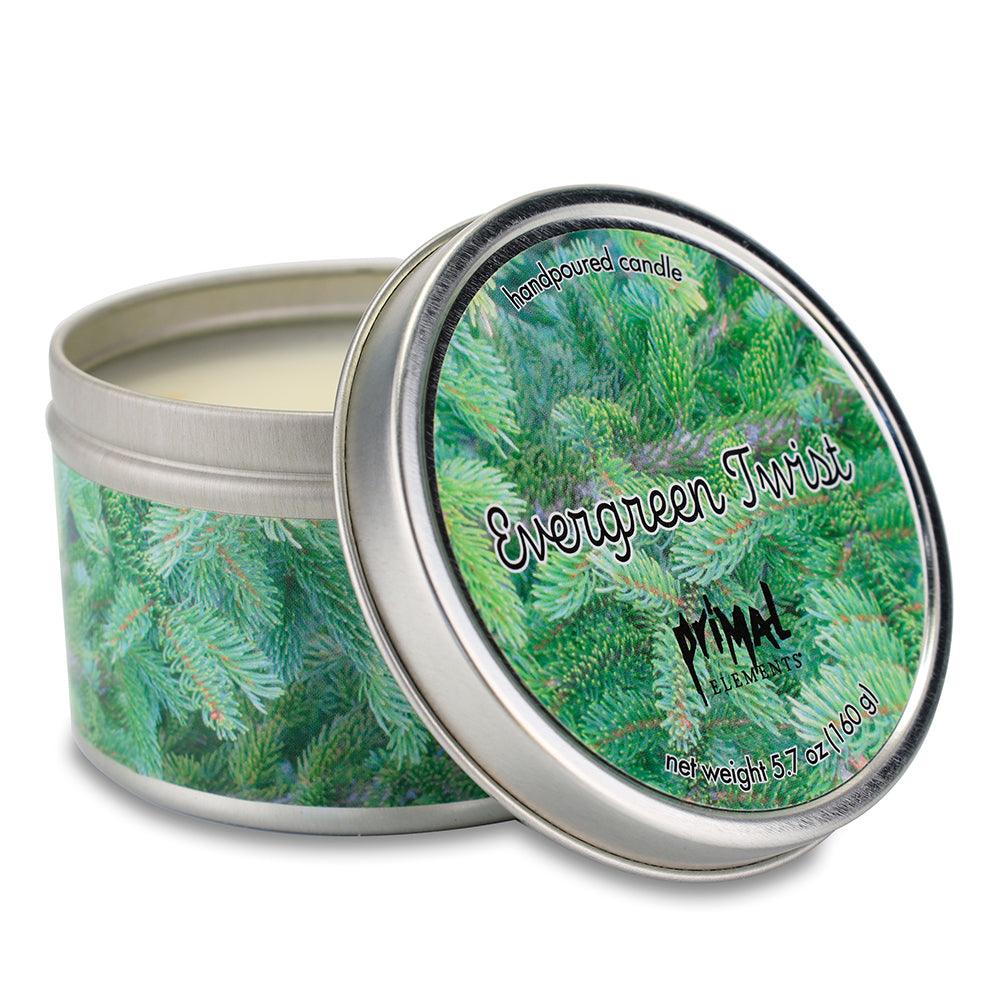 EVERGREEN TWIST Travel Tin Candle - Primal Elements