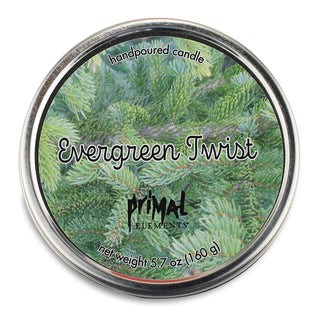 EVERGREEN TWIST Travel Tin Candle - Primal Elements