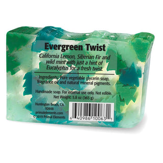 EVERGREEN TWIST Vegetable Glycerin Bar Soap - Primal Elements