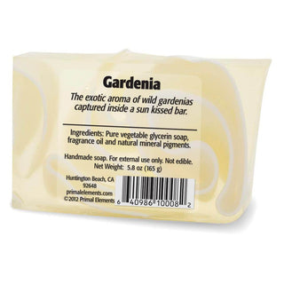 GARDENIA Vegetable Glycerin Bar Soap - Primal Elements
