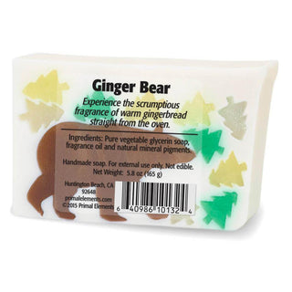 GINGER BEAR Vegetable Glycerin Bar Soap - Primal Elements