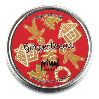 GINGERBREAD Travel Tin Candle - Primal Elements